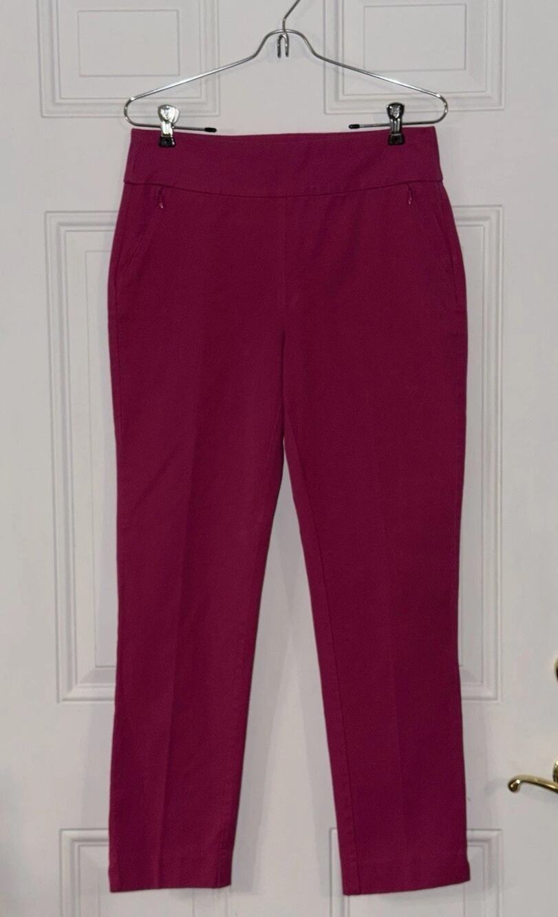 Soft Surroundings S Pull On Pink Stretch Denim Jeans Style 2DP71